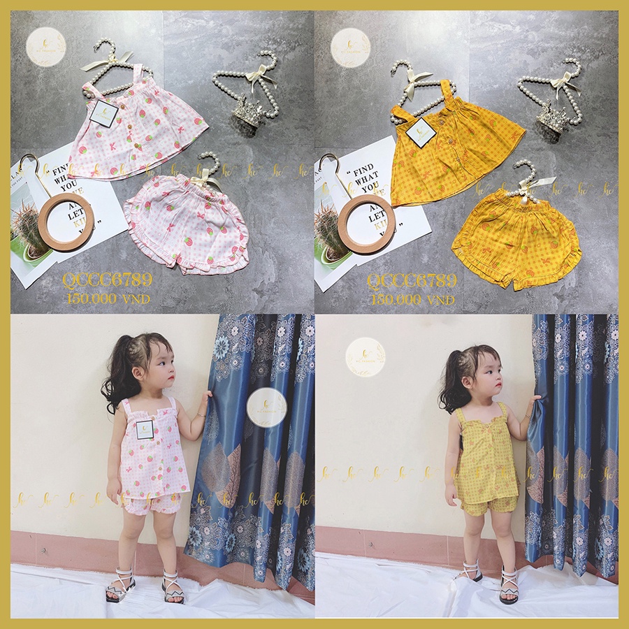 Set 2 dây dâu hàng thiết kế cao cấp cho bé gái