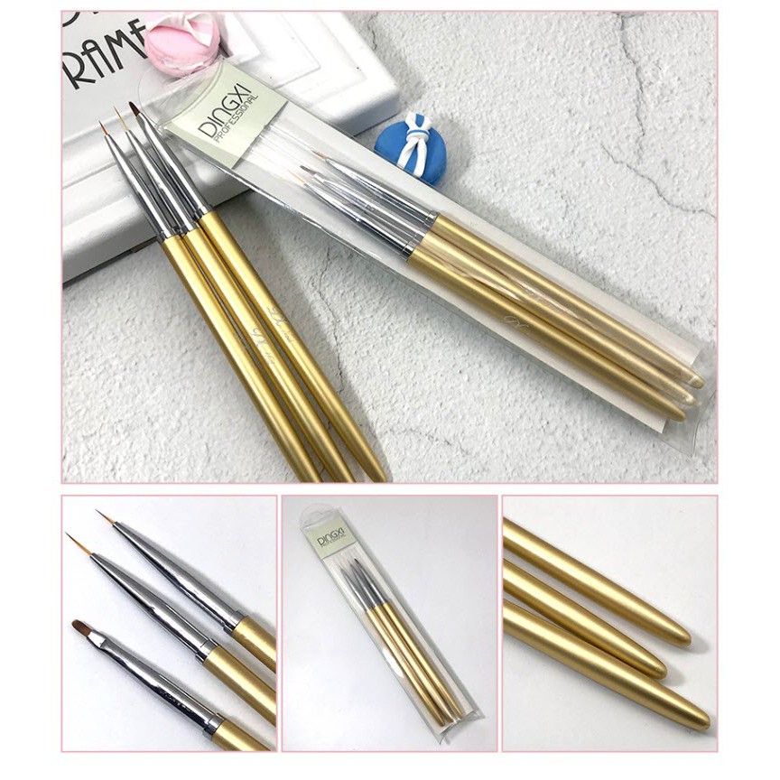 Bộ Bút Cọ DingXi Vẽ Móng Tay Cao Cấp Japan Nail Art Brush