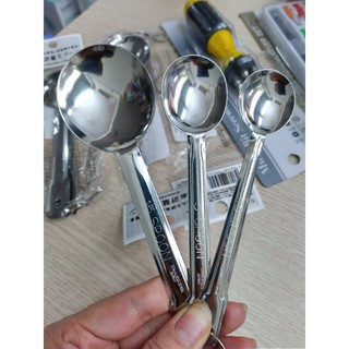 Set 3 thìa đong gia vị bằng inox- 2.5ml, 5ml và 15ml hàng Nhật nội địa