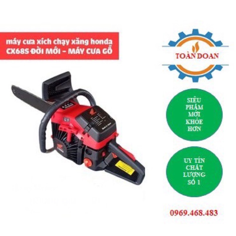 Máy cưa xích chạy xăng HONDA CX68S chạy xăng công suât 6.5kw bảo hành 12 tháng