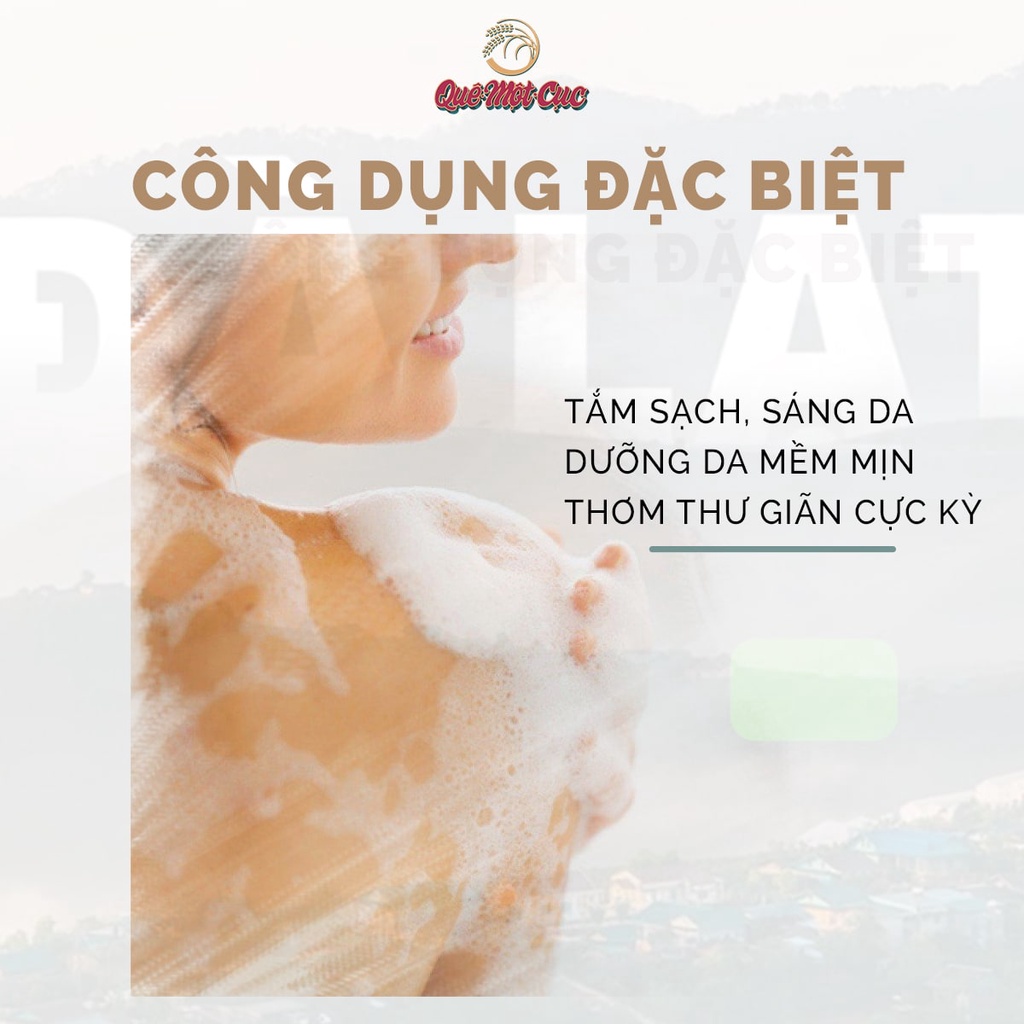 Sữa tắm thiên nhiên, hương nước hoa, dưỡng ẩm, dưỡng thể, làm mềm da, Đà Lạt, Sau Vườn Quê Một Cục Spa 291g - handmade