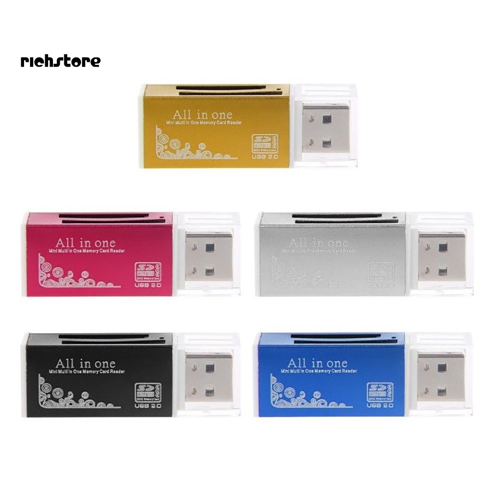 Đầu Đọc Thẻ Nhớ USB 2.0 Cho SD / SDHC MMC TF MS M2 | BigBuy360 - bigbuy360.vn