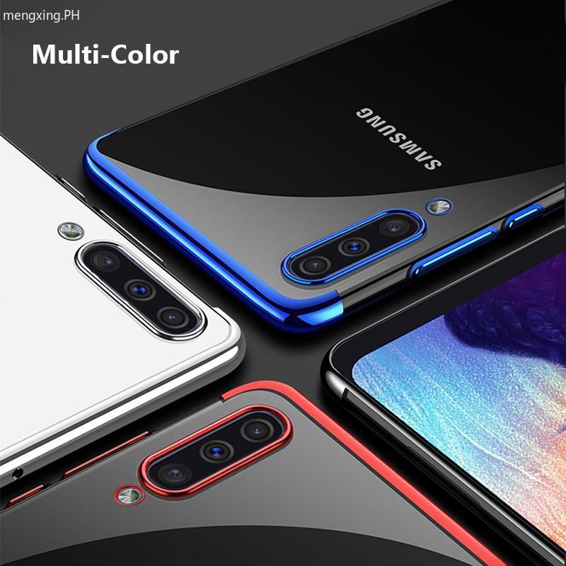 Ốp Lưng Silicone Trong Suốt Viền Màu Cho Samsung Galaxy S20 Plus S20 S20