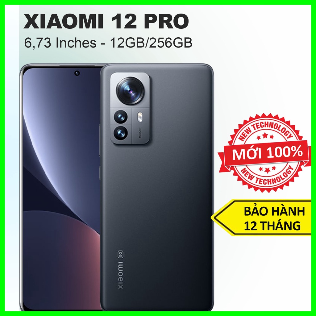 Điện thoại Xiaomi 12 Pro (12GB/256GB) – Hàng chính hãng còn nguyên seal – bao test 7 ngày