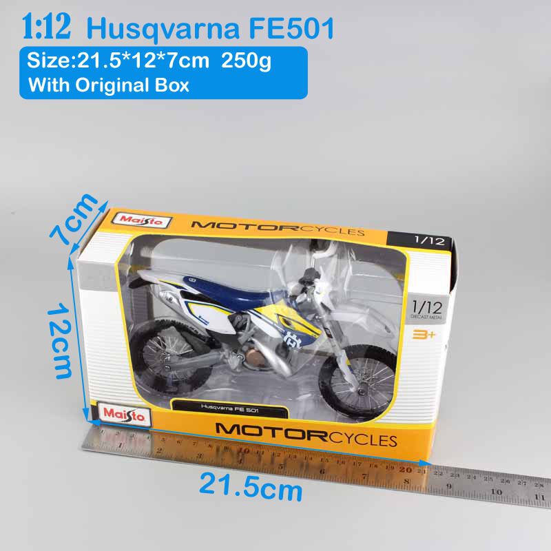 Mô Hình Xe Mô Tô KTM HUSQVARNA FE501 Husqvarge Enduro Tỉ Lệ 1: 12