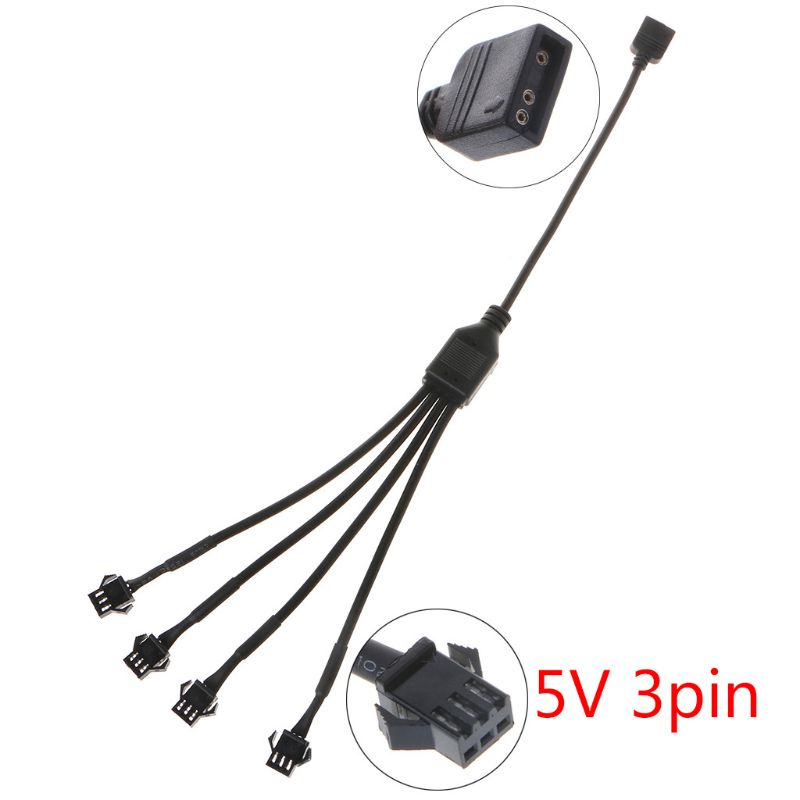 Cáp Nối Dài Bo Mạch Chủ Chuyển Đổi Giao Diện Quạt 5V 3Pin Sang SM 3Pin