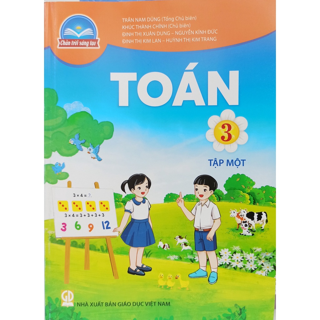 Sách - Combo 4 cuốn Toán lớp 3 tập 1+2 (Chân trời sáng tạo) SGK+VBT