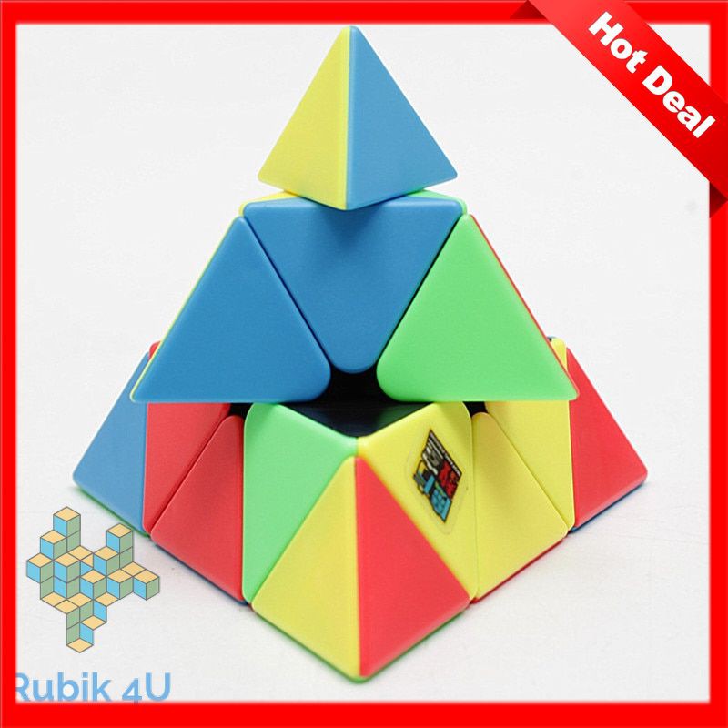 Rubik tam giác Stickerless không viền MoYu MFJS Meilong Pyraminx