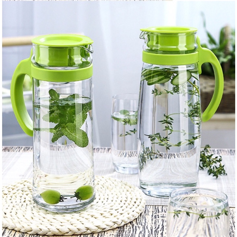 Bình nước thủy tinh chịu nhiệt 1600ml Ocean Thái