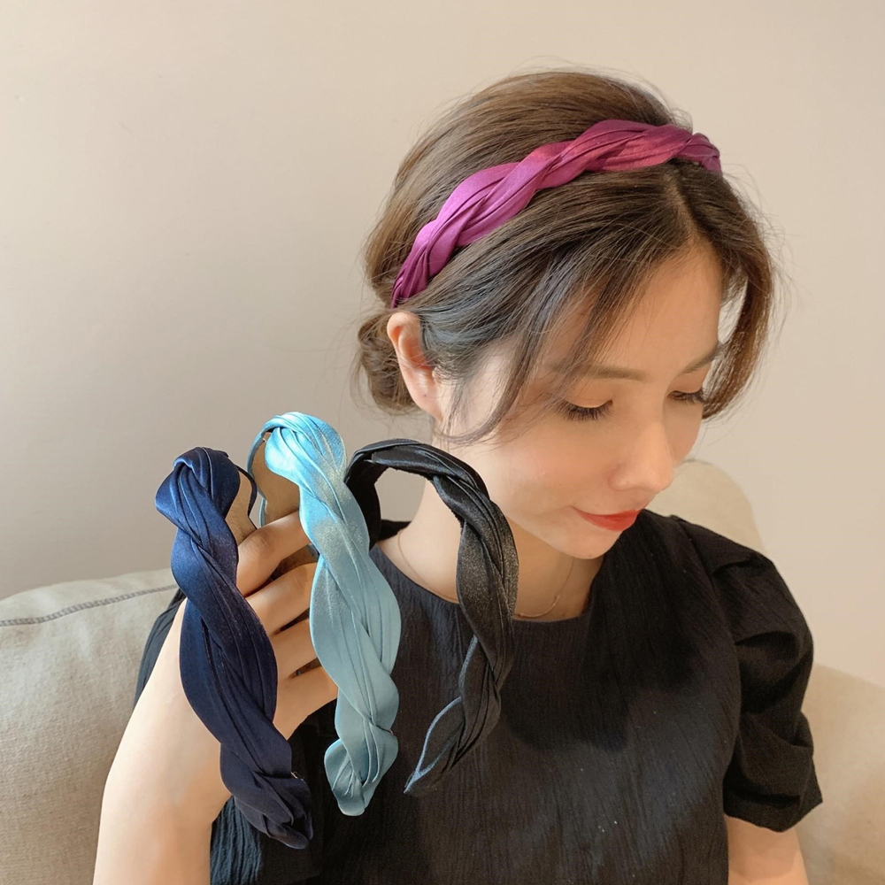 Băng Đô Cài Tóc Bằng Lụa Satin Thời Trang  Cho Nữ