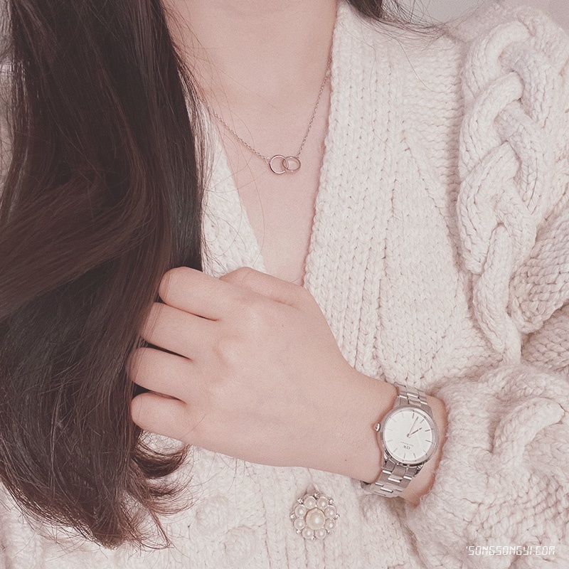 Dây Chuyền Daniel Wellington Elan Unity Necklace Silver DW Chính Hãng
