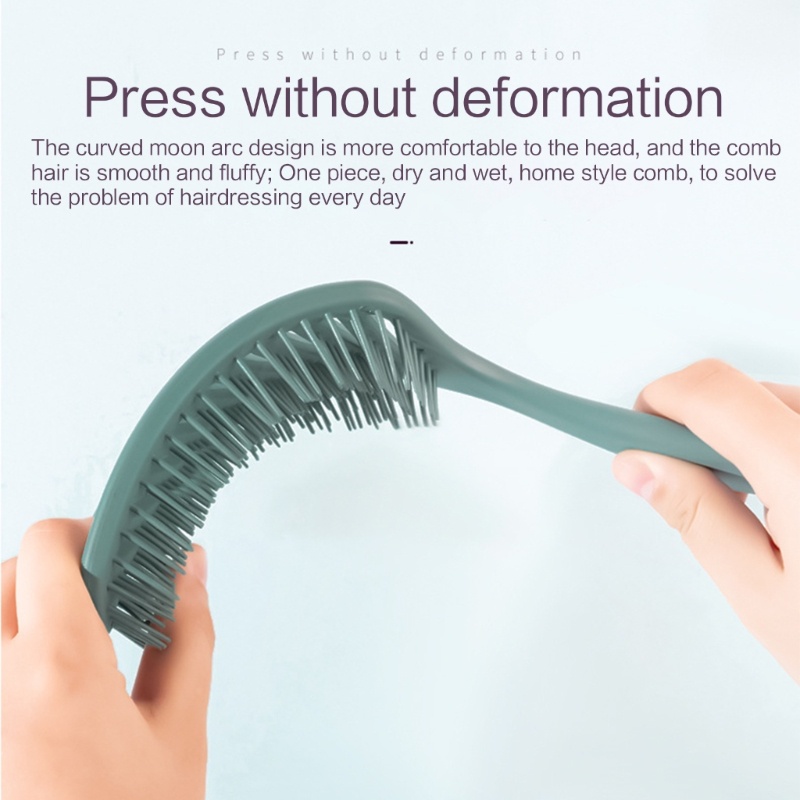 Set 3 Lược Chải Tóc Dày Ngắn Chống Tĩnh Điện Mát Xa Da Đầu