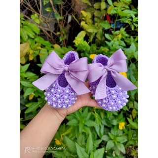 Giày Sandal nơ hạt ngọc/Giày nơ hạt ngọc[BÉ GÁI]