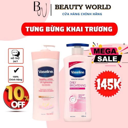 Sữa dưỡng thể Vaseline Healthy White UV Lightening Body Lotion 725ml