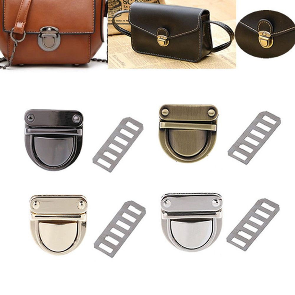 Hardware Handbag DIY Purse Bag Accessories Turn Lock