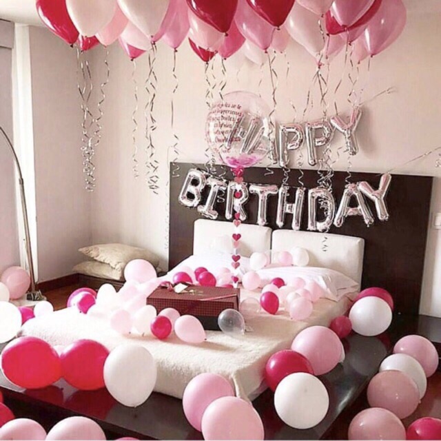 Set bóng trang trí phòng cưới MS01 ( tặng kèm chữ Hỷ)