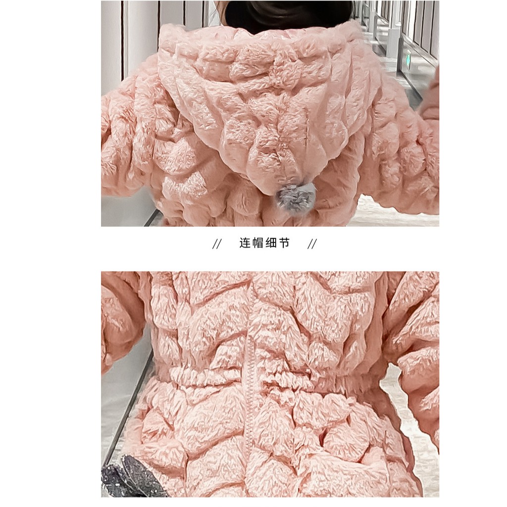 Áo khoác lông mịn bé gái size 16-42kg AK04