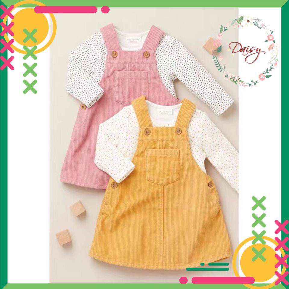Set yếm váy kèm áo Next đáng yêu cho bé