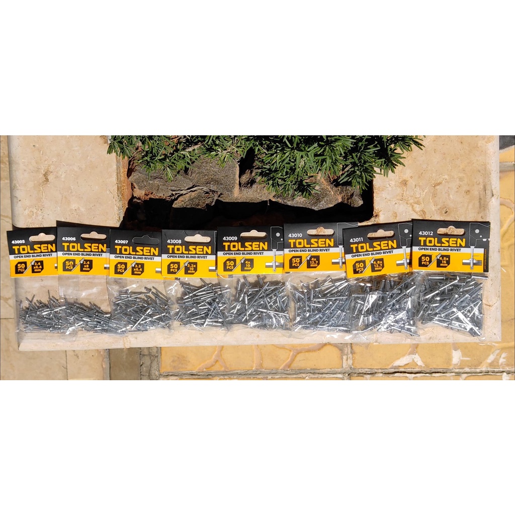 BỌC 50 ĐINH RIVE TOLSEN SIZE TỪ  - HÀNG CHÍNH HÃNG