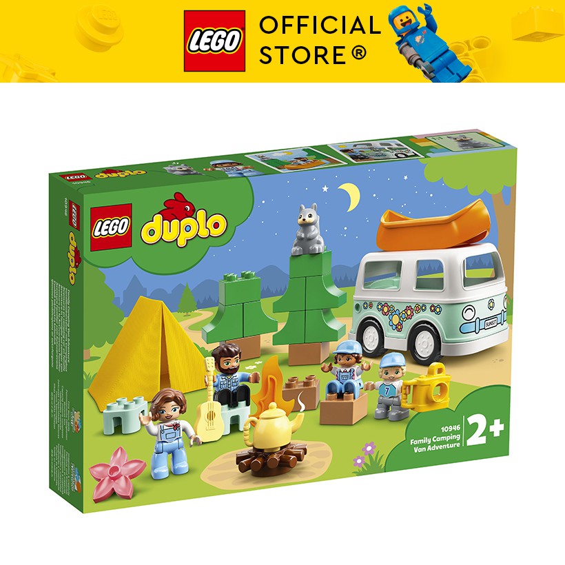 [Mã LIFELE1111 giảm 70K đơn 799K] LEGO DUPLO 10946 Chuyến phiêu lưu cắm trại gia đình (30 chi tiết)