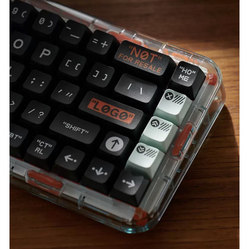 Bàn phím cơ không dây bluetooth, 2.4G Mojo 68 MelGeek Darknight chính hãng LED RGB có thể hotswap thay switch