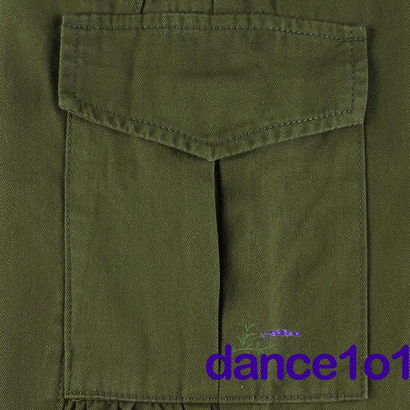 Quần dài lưng cao vừa phải có túi in họa tiết thời trang cho nữ