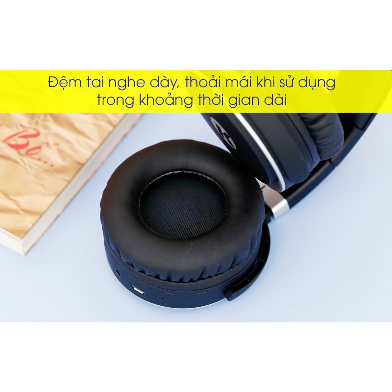 Tai Nghe Chụp Tai Bluetooth K6 Có Mic, Âm Bass Cực Chất, Nghe Nhạc Cực Hay Bảo Hành 12 Tháng Noproblemso