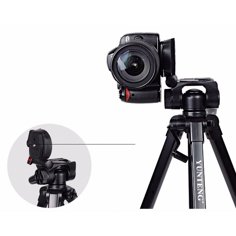  Chân Máy Ảnh Tripod YUNTENG VCT-668 cho DSLR, máy quay, điện thoại