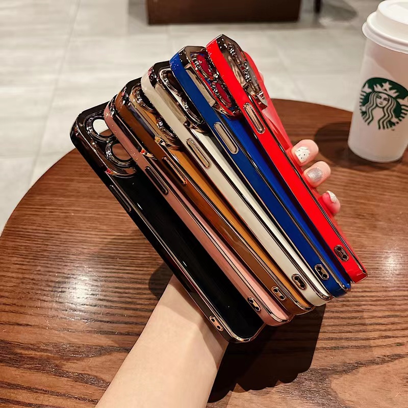 Sang Trọng Ốp Điện Thoại Mạ Điện Chống Sốc Cho IPhone 13 pro max 12 11 pro max x xs xr xsmax 7 plus 8 plus se2020 se2022