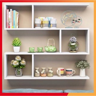 Kệ sách gỗ treo tường 3 ngăn dài 80Cm (như hình)