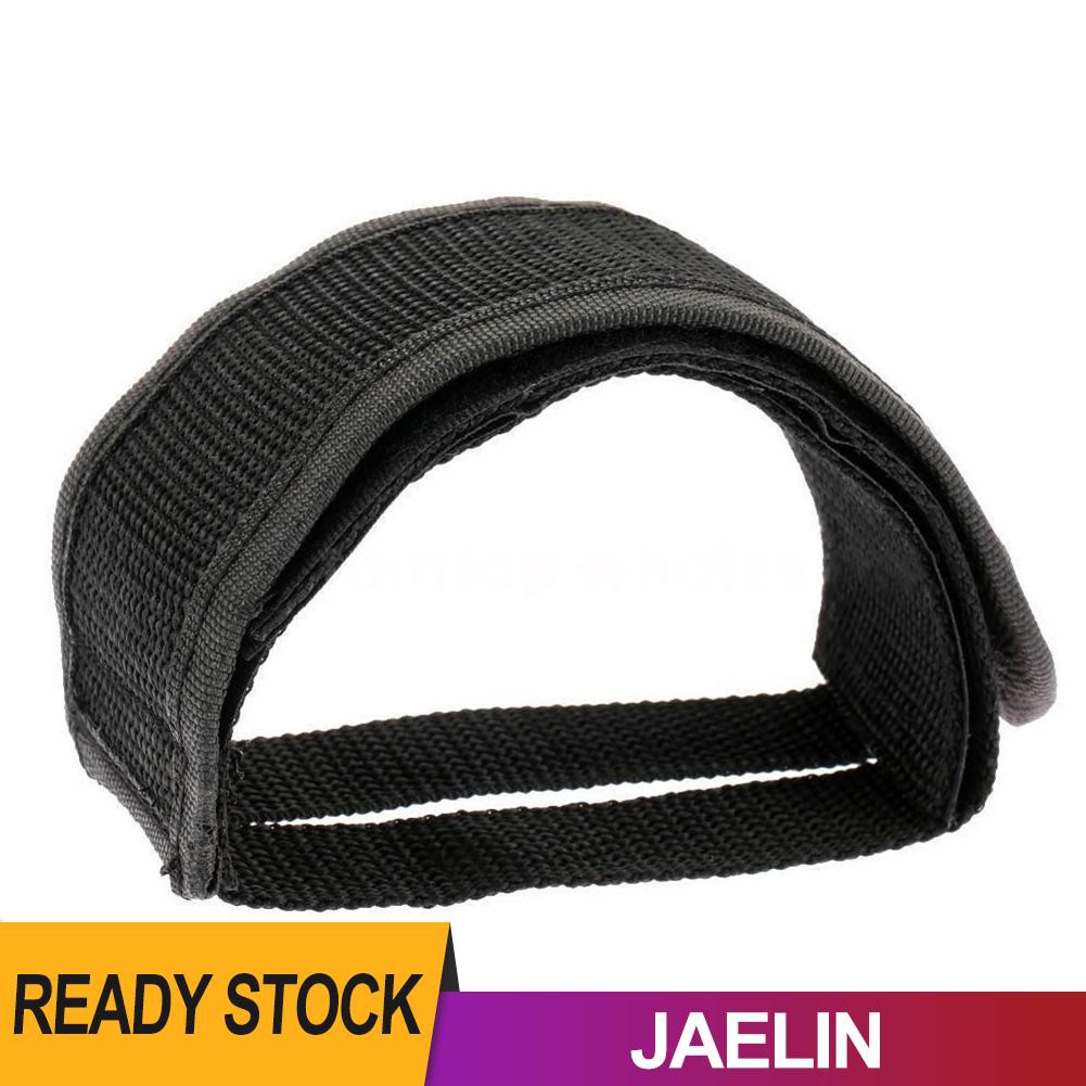 JAE 1pc Nylon Bicycle Pedal Adhesive Strap Fixed Gear Bike Toe Clip Strap Belt