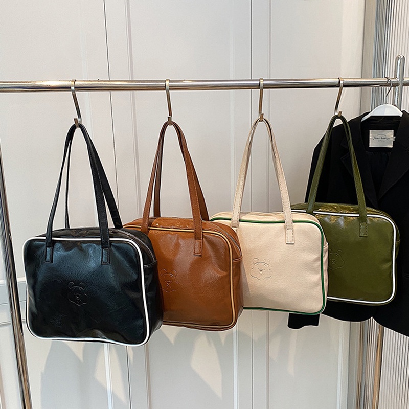 Túi đeo vai IELGY cỡ lớn phong cách retro thời trang cho nữ