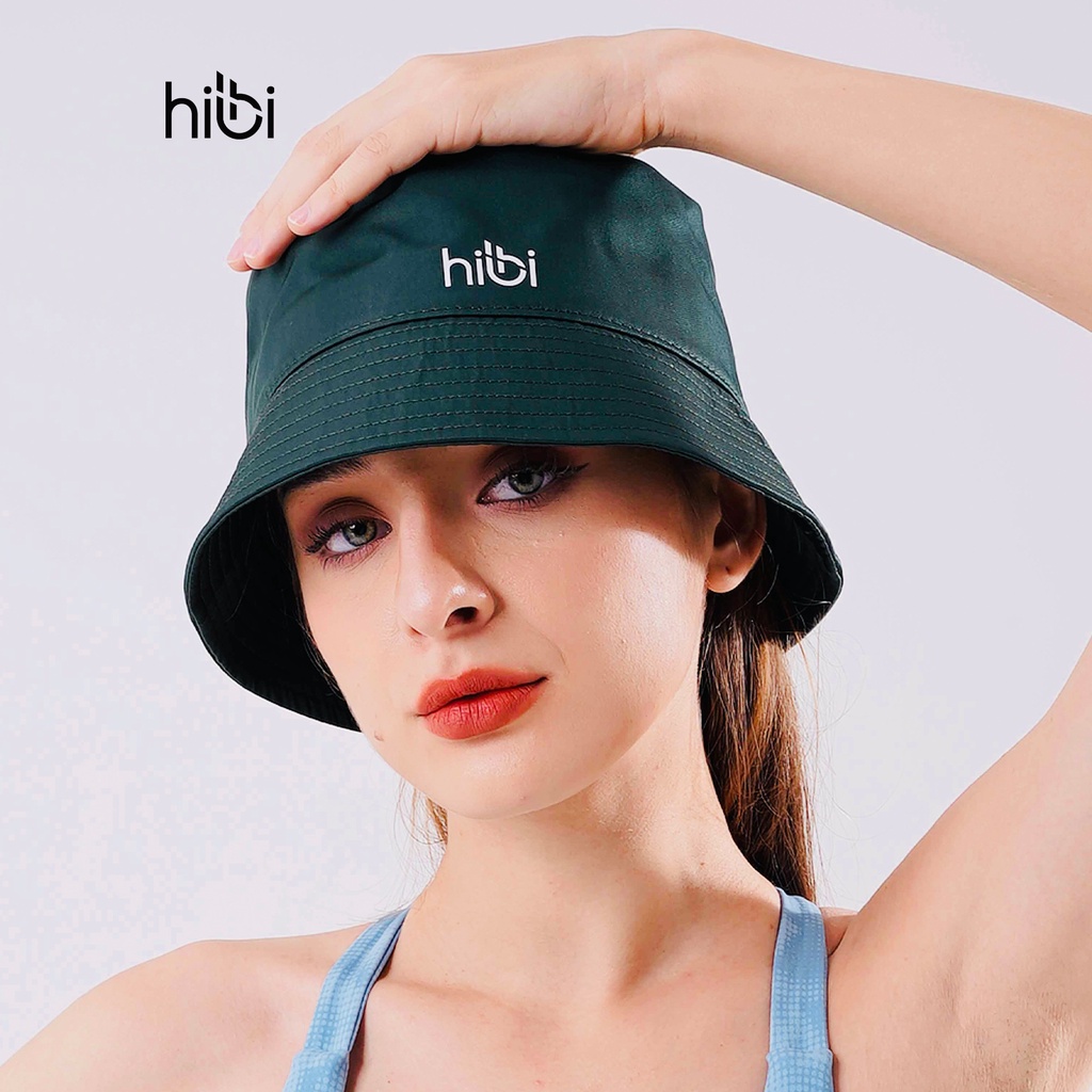 Mũ bucket vành cụp Hibi Sports A009 in chữ basic, vải dù trơn thoáng mát, dành cho nam nữ