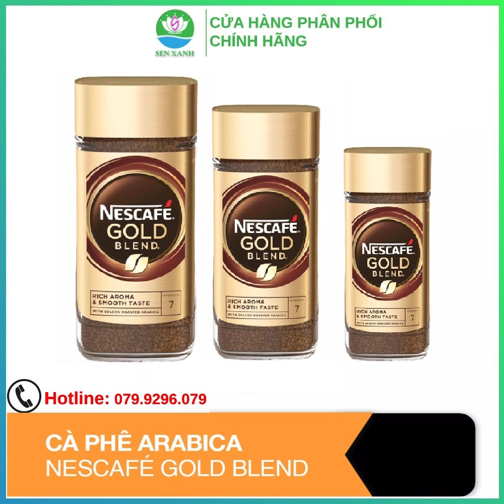 [SenXanh CAFE] Cà phê Arabica nguyên chất hòa tan Nescafé Gold Blend - Nhập khẩu từ Anh