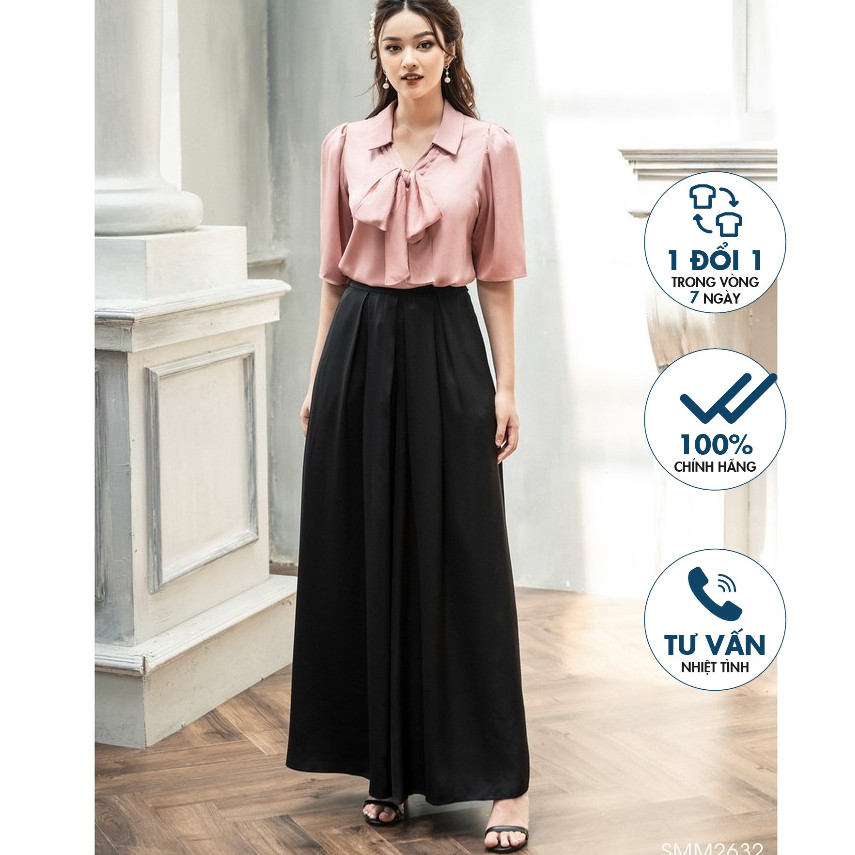 Quần ống xòe Emspo Milestone, cạp chun thân sau QL1262