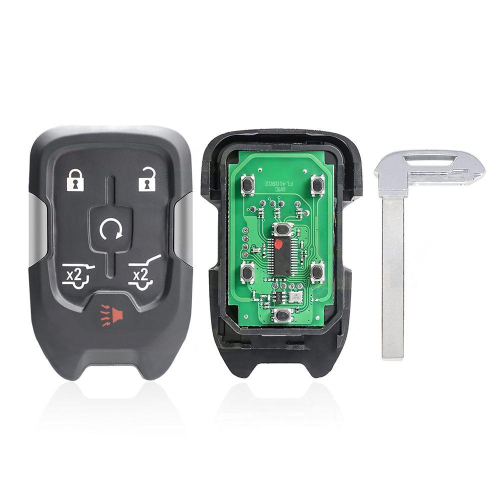 WTTLE Chìa Khóa Điều Khiển Từ Xa 4 Nút 433MHz Bền Bỉ Cho Xe Hơi ForChevrolet Silverado Colorado 2014-2018