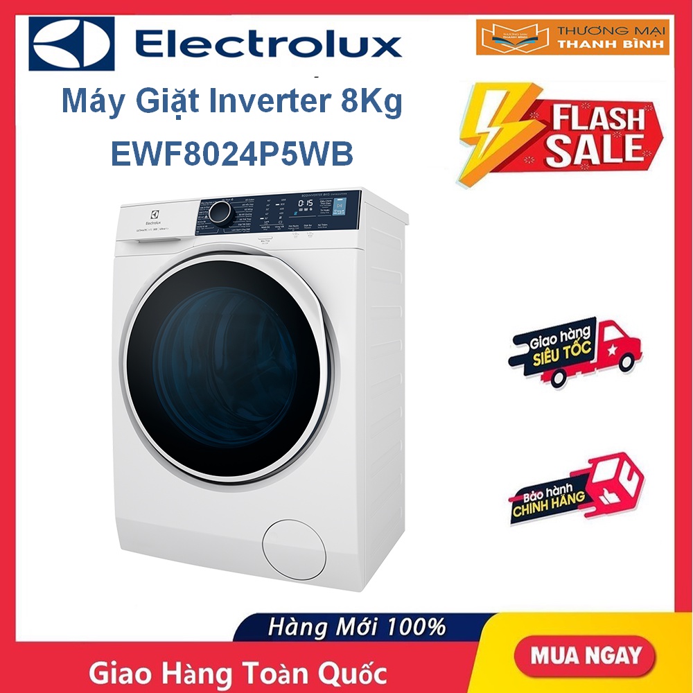 Máy giặt Electrolux Inverter 8 kg EWF8024P5WB - EWF8024P5SB