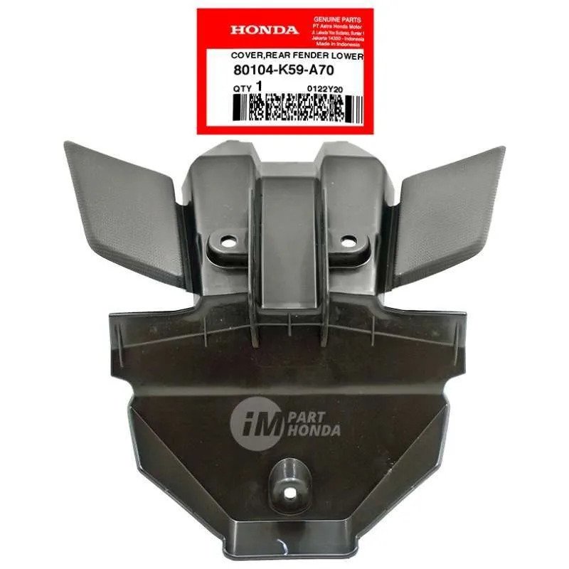 Ốp nhựa bợ dưới đuôi dè sau biển số Vario Click 2018 2019 2020 2021