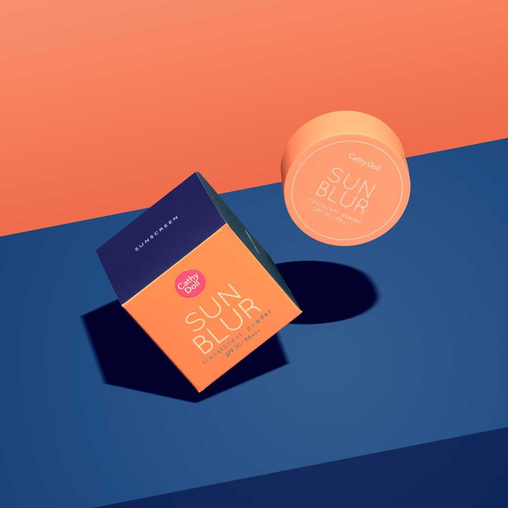 Cathy Doll Say No Oil / Sun Blur / Aura Shine Translucent Powder 4.5g Phấn Phủ Thái Lan Kiềm Dầu và se khít lỗ chân lông