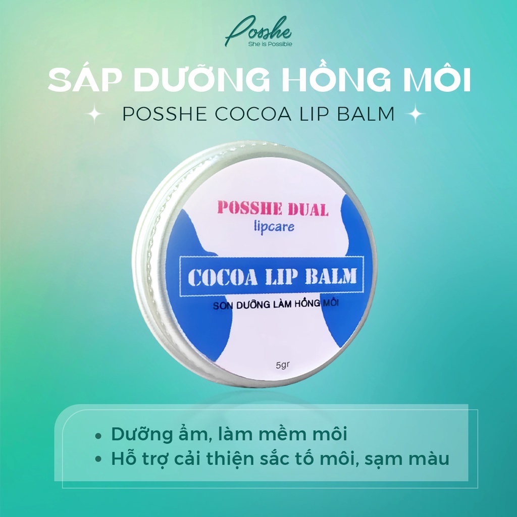 Son dưỡng môi POSSHE - Cocoa Lip Balm
