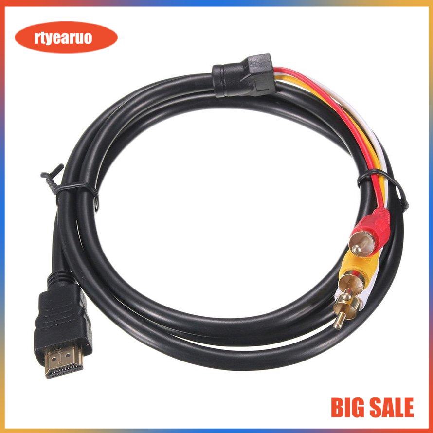 Dây cáp nối chuyển đổi cổng HDMI sang 3 cổng RCA AV cho HDTV (Dài 1.5m)