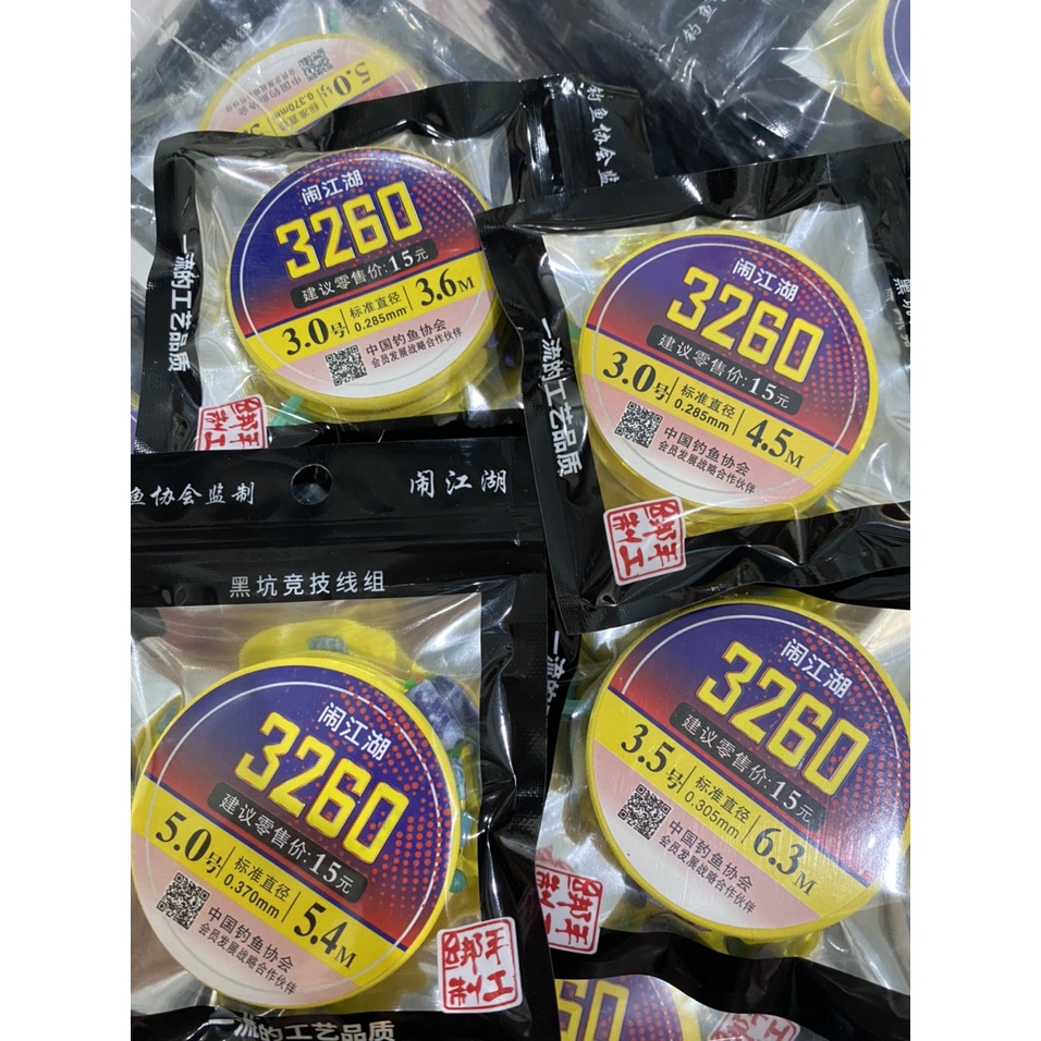 Trục Câu Đài 3260 Trục Buộc Sẵn Cước Câu Cá Tàng Hình, Cao Cấp Chuyên Săn Hàng Có Đủ Size - Lão Ngư Fishing