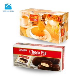 Combo 2 hộp bánh Bông Lan Butter Cake + Choco Pie Chocolate Thái