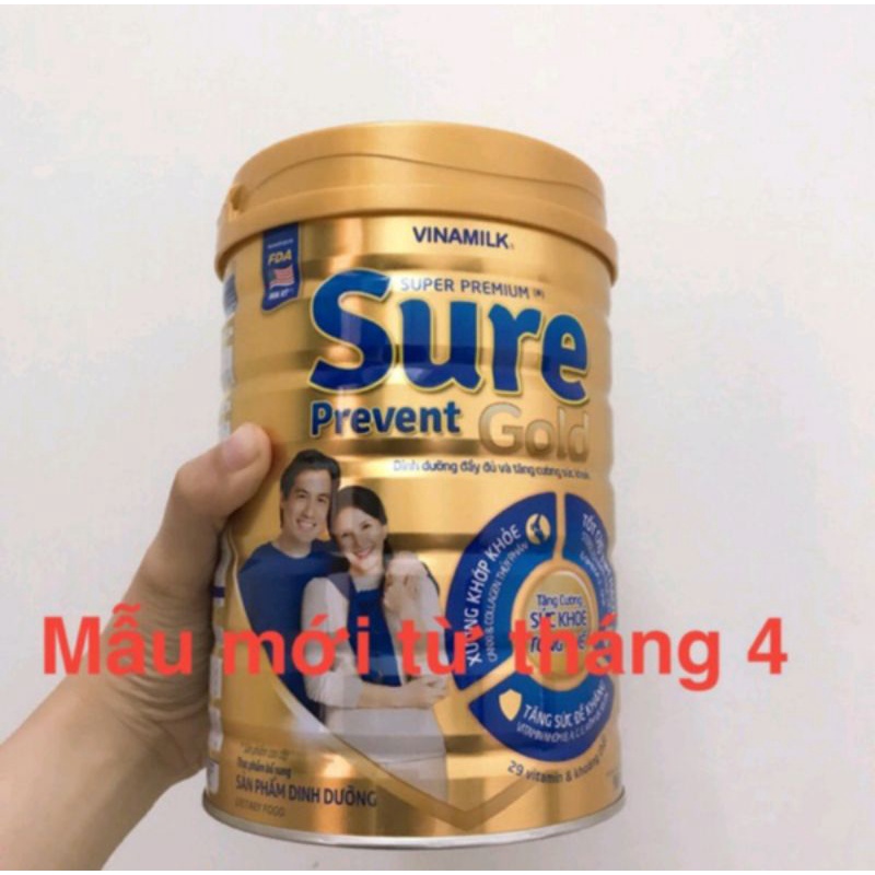 [CHÍNH HÃNG] Sữa Bột Vinamilk Sure Prevent Gold Hộp 900g (Dinh dưỡng đầy đủ và tăng cường sức khỏe)