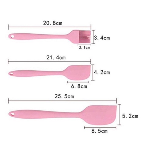 Bộ dụng cụ làm bánh silicon 5 chi tiết, chịu nhiệt độ 230 độ C