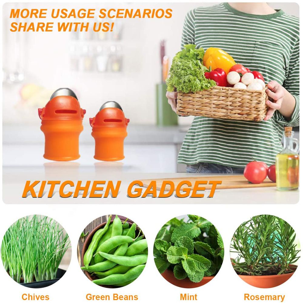 Dụng cụ đeo ngón tay bằng silicone dùng nhặt hạt bào vỏ rau củ quả tiện dụng