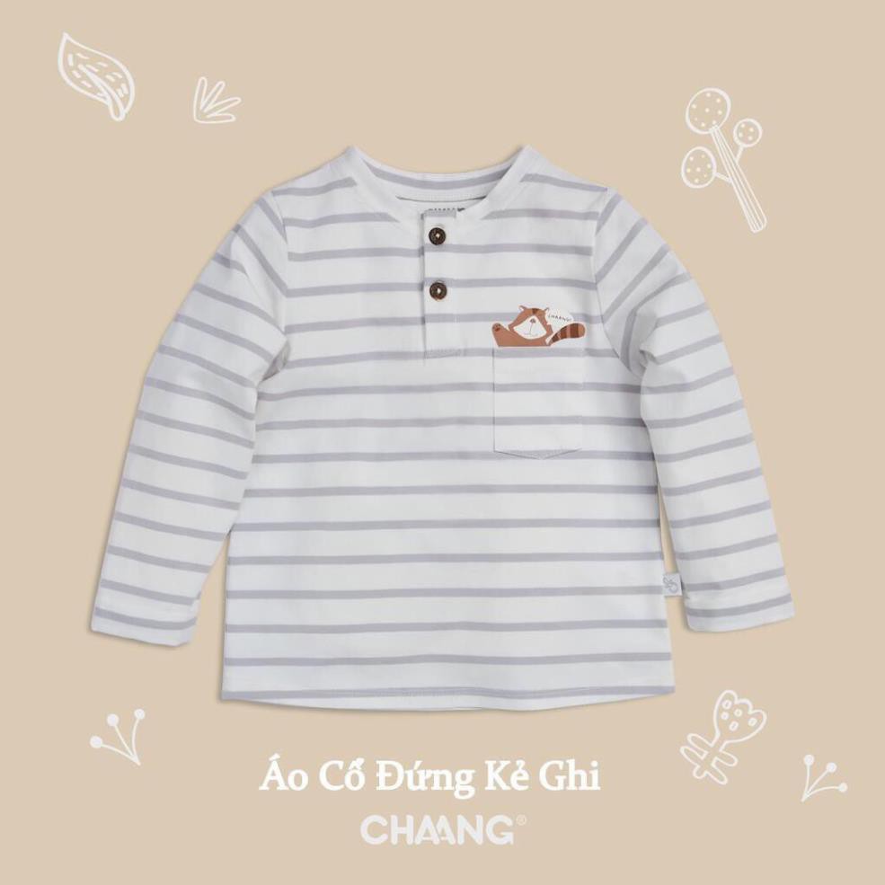 XẢ KHO  Áo dài tay bé trai cổ đứng SIZE TO 1-6Y CHAANG chất cực đẹp (Thu Đông 2019)
