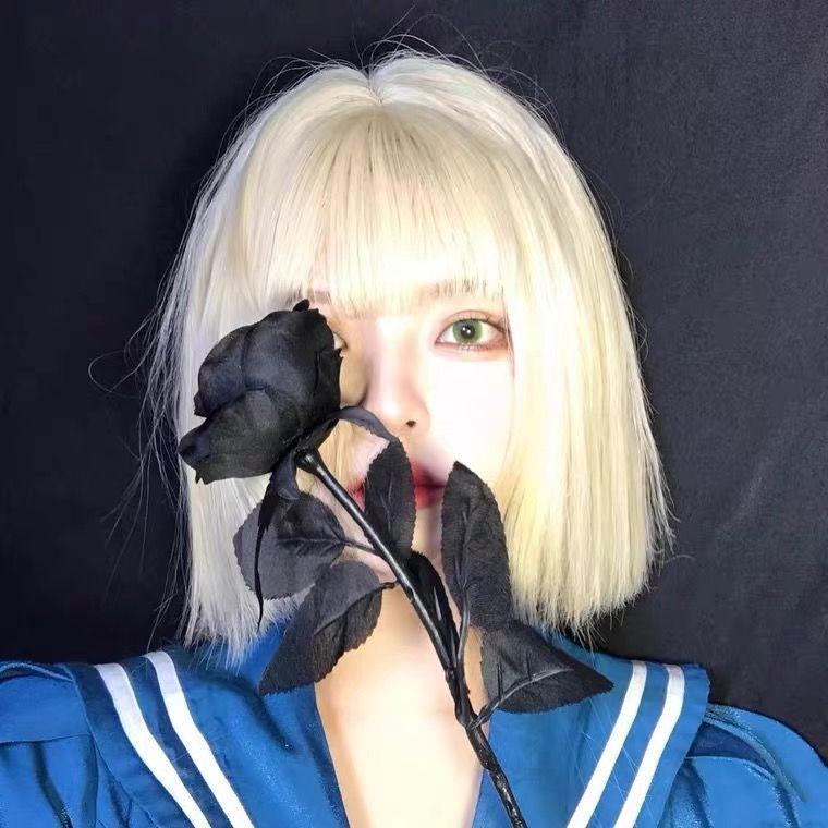 Bộ Tóc Giả Ngắn Xoăn Tự Nhiên Kiểu Nhật Bản Dễ Thương Thời Trang Mùa Hè Cho Nữ