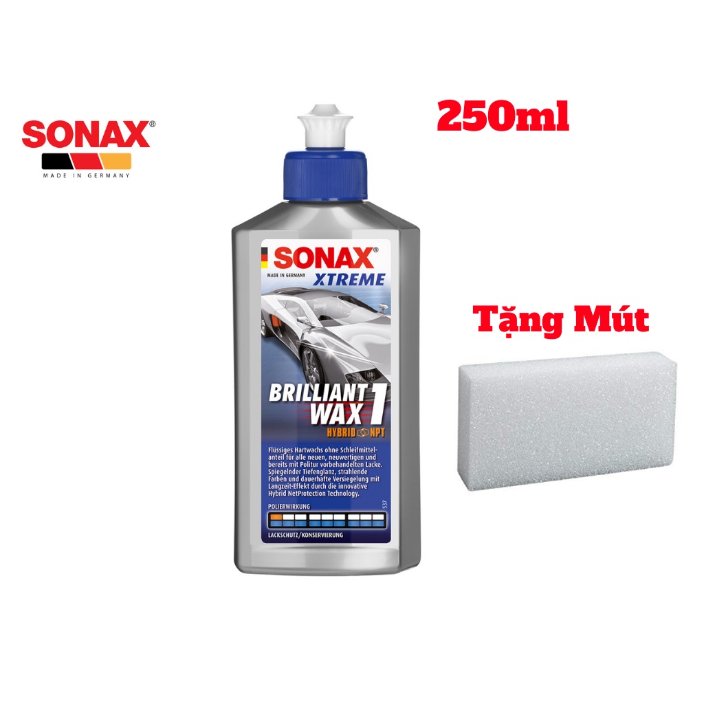 Dung Dịch Đánh Bóng Sơn Xe Sonax Wax 1 201100 Ngăn Bụi Tạo Độ Bóng 250ml