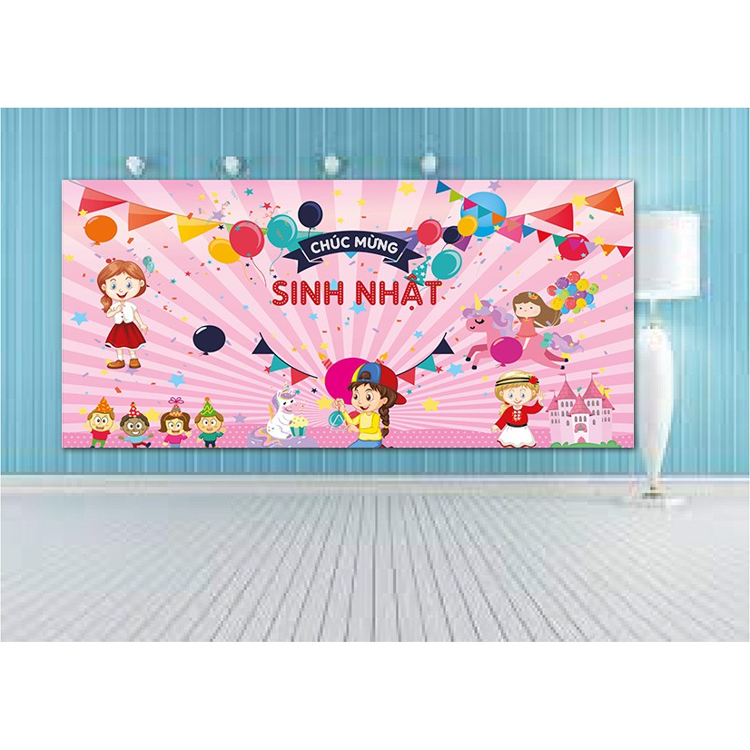 Banner hiflex tiệc mừng sinh nhật, HPBD-38